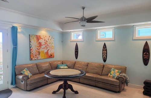 Sand Point House | Shell Yeah! Beach View Family Retreat w/ Private Bathrooms, Pool, Boardwalk.