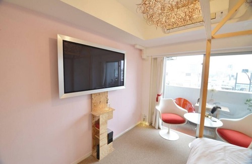 Dogenzaka Apartment | Shibuya station 5min. QCQC studio- Pink 1