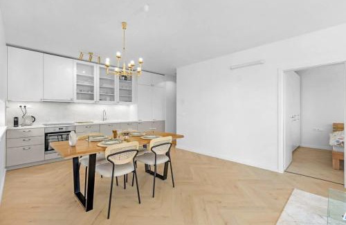Nove Mesto Apartment | Shiny Stay with Balcony & Private Parking