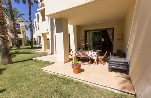 Roda Apartment | Short walk to Roda golf course 1st tee. 5 minutes drive to wonderful beaches