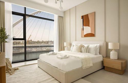 Al Safa Apartment | Silkhaus Canalside 2BR with Maid room in Canal Front Residence