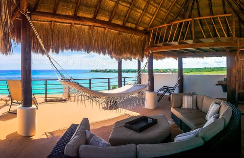 Akumal Condo | Simply Akumal's Best! Luxury Beachfront Penthouse w/Infinity Pool, Rooftop.