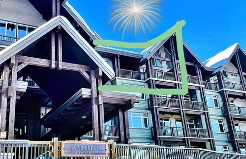 Golden Condo | Ski in/out with brand new hot tub. Top floor Palliser Lodge.
