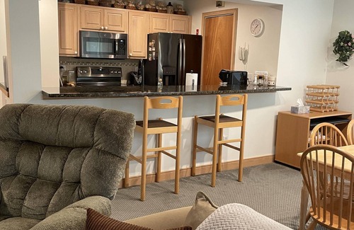 West Dover Condo | Ski-in/Ski-out Condo with central air -Seasons on Mt. Snow