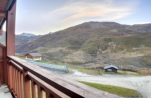 Les Bruyeres Apartment | Ski-in/ski-out & foot of the slopes, 4th floor, view mountain, balcony, tv, ski locker, 26m²