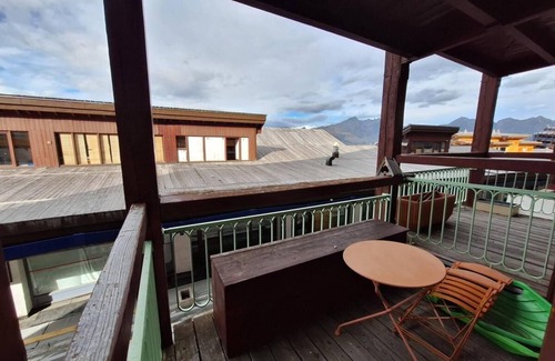 Arc-1800 Apartment | Ski-in/ski-out & foot of the slopes, 1st floor, balcony, tv, ski locker, 33m², Les Arcs