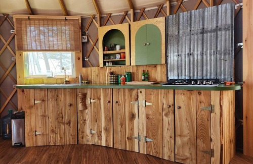 Baddeck Bridge RV Rental | Sky high yurt with amazing view of the river