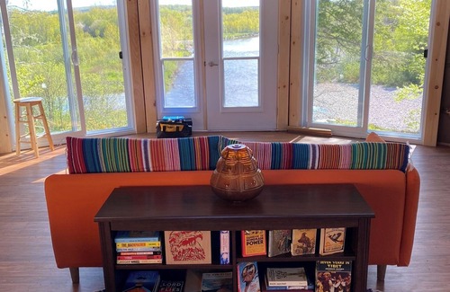 Baddeck Bridge RV Rental | Sky high yurt with amazing view of the river