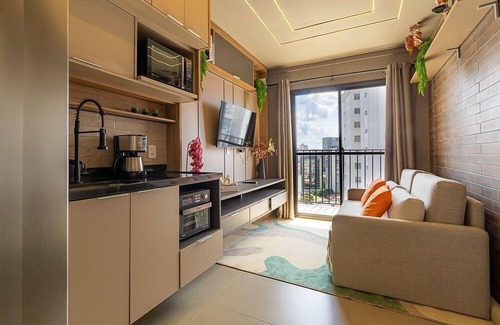 Pinheiros Apartment | Sky Vibe 19th with 1 Bedroom Px Shop Eldorado and Metro