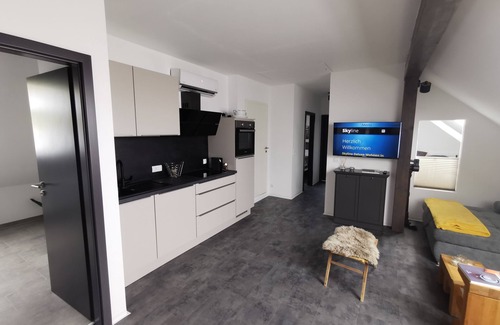 Dornbirn Apartment | Skyline Klimatisierte Dachgeschoss-wohnung in Dornbirn mit Blick ins Rheintal
