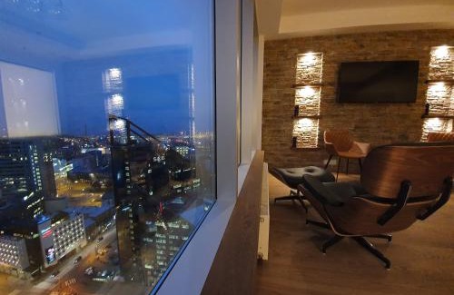 Maakri Apartment | Skyview Suite - Breathtaking Views From Bed and From Jacuzzi. City Center Skyscraper Upper Floors