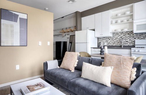 Assembly Square Apartment | Sleek Somerville Studio w/W/D, nr Assembly T, by Blueground