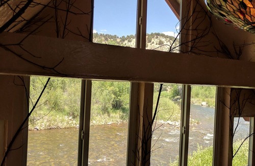 Hanna Cabin | Sleep over the river, and then wake up and fish it!