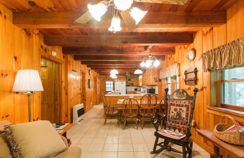Mountain Home Cabin | Sleeps 11! 5BR/2.5BA LRG Log Cabin on 5 Acres, Close to Hendo/AVL, TWO Kitchens!