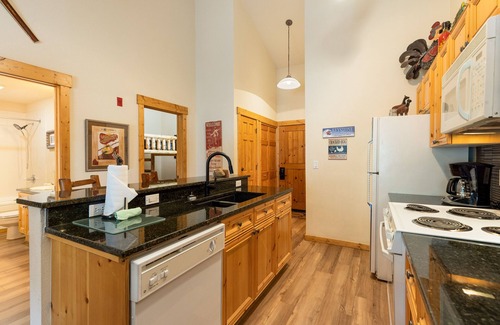 Mountain House Cabin | Slopeside Views/Walk to Lifts/Hot Tub Access/Private Patio with Grill
