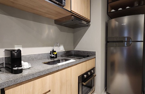 Vila Buarque Apartment | Smart Studio Consolação | Fully Equipped Kitchen/Complete Apart.- up to 4 People