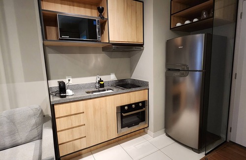 Vila Buarque Apartment | Smart Studio Consolação | Fully Equipped Kitchen/Complete Apart.- up to 4 People