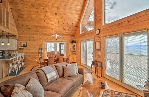 Bryson City House | Smoky Mountain Cabin with Hot Tub and Views!