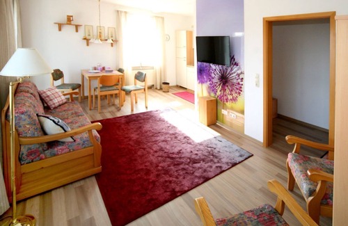 Bad Steben Apartment | "Sonne" apartment with walk-in Franconian Forest shower