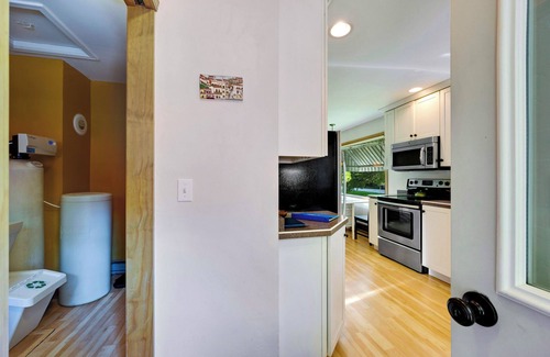 Baileys Harbor House | South Lane Cottage #1, with a living room view of Lake Michigan.