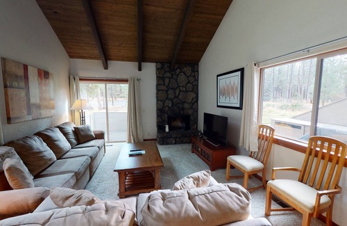 Tennis Village Condo | Spa-Side Escape with A/C, Fireplace and BBQ