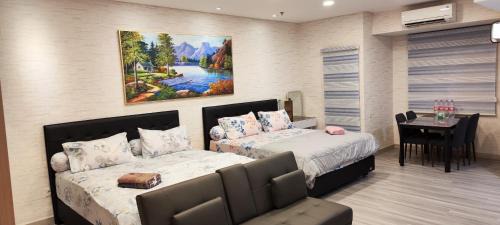 Medan Apartment | Spacious 2 King Bed Family Room 56 Sqm PODOMORO APARTMENT Tower Liberty 21st Floor with Mall Direct Access