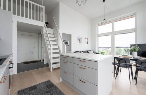 Tampere Apartment | Spacious 3BR Penthouse Loft in Historical Amuri