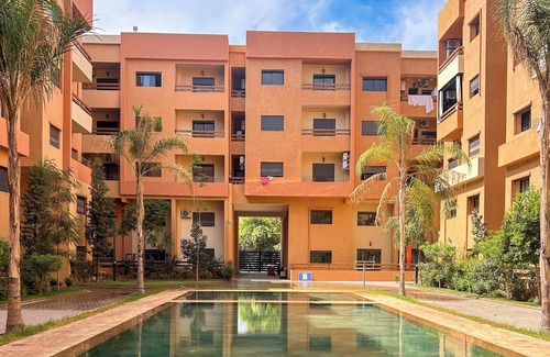 Ain Mezouar Apartment | Spacious 4BR Duplex in Marrakech with AC, Parking and Pool Access