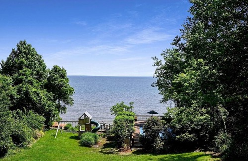 Croom House | Spacious 5-Bedroom Waterfront Oasis with Private Dock, Pool and Hot Tub