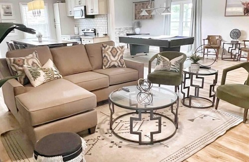 Decatur House | Spacious 5BR Family Getaway | Game Room + Fire Pit