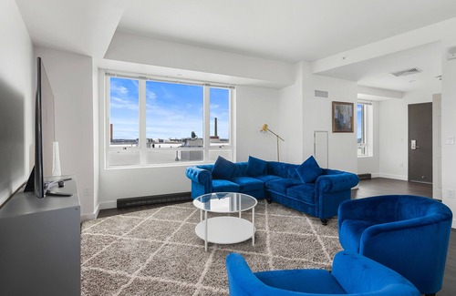 Assembly Square Apartment | Spacious apartment with water view