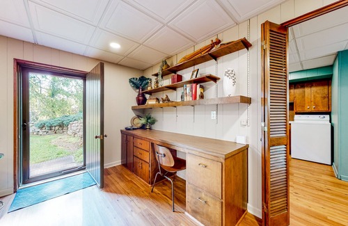 Flat Rock House | Spacious country home with firepit, patio, foosball, amazing views, & W/D
