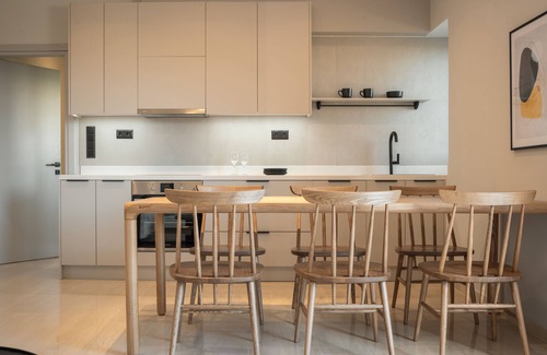 Rethymno Apartment | Spacious deluxe condo on the beach with stunning sea view