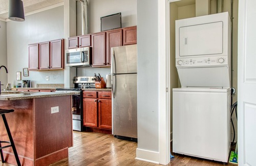 Owosso Apartment | Spacious Downtown Owosso Loft