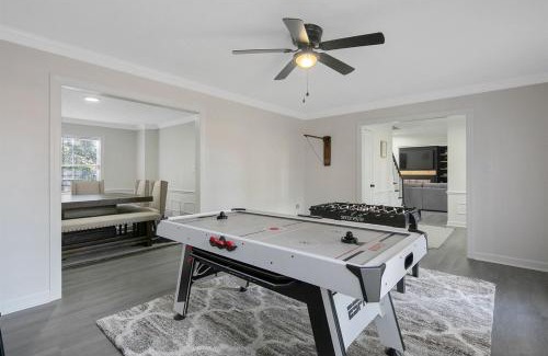 Terry Sanford House | Spacious Family Oasis with Hot Tub & Game Tables
