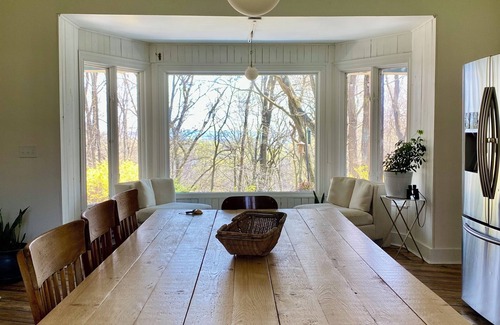 Holcomb House | Spacious Hillside Home Overlooking Private Woods