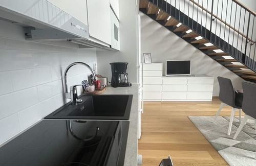 Tampere Apartment | Spacious loft apartment with a beautiful lake view
