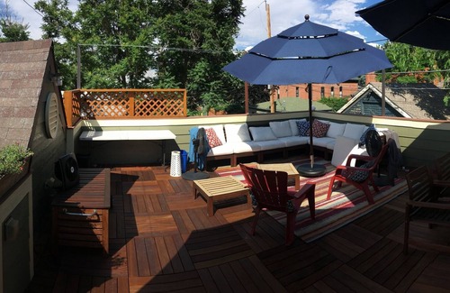 Curtis Park House | Spacious Lounging Comfort w/500 sqft Rooftop Deck Overlooking Downtown Denver