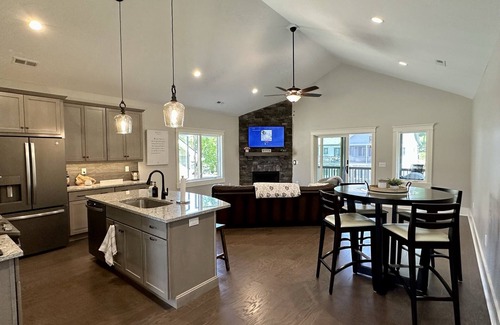 Cummings Cove House | Spacious mountain getaway on golf course, near trails, waterfalls & breweries!