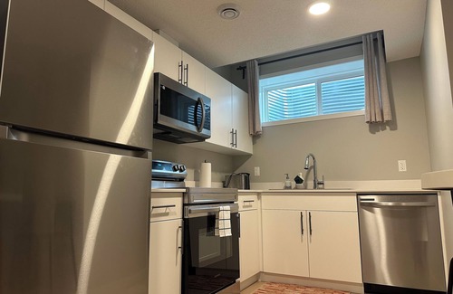 Northeast Edmonton House | Spacious new basement suite in a quiet neighbourhood (Private side entrance)