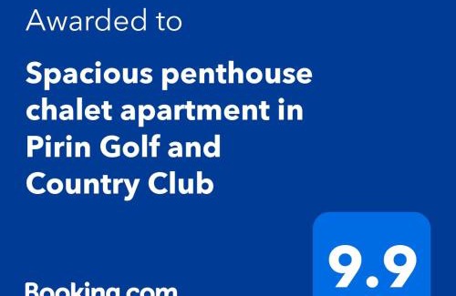 Razlog Apartment | Spacious penthouse chalet apartment in Pirin Golf and Country Club