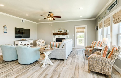Pointe San Luis House | Spacious Private Beach House w/ Screened Deck & Gulf View - Walk to Beach!