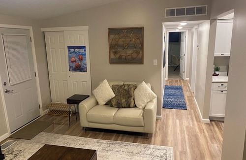 Champaign House | Spacious, remodeled 4-bedroom home with WiFi, AC, fire pit in charming Champaign