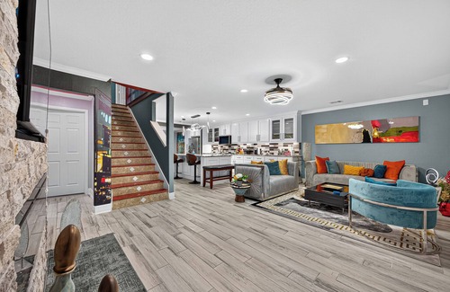 Rosenberg House | Spacious Rosenberg Smart Home w/Game Room, Patio & Master Suite