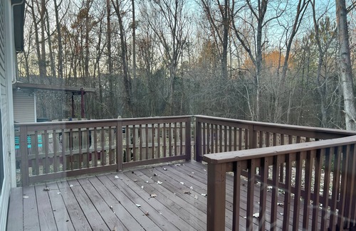 Charlotte House | Spacious SF Home with Indoor Fireplace & Deck, 1 mile from PNC Music Pavilion