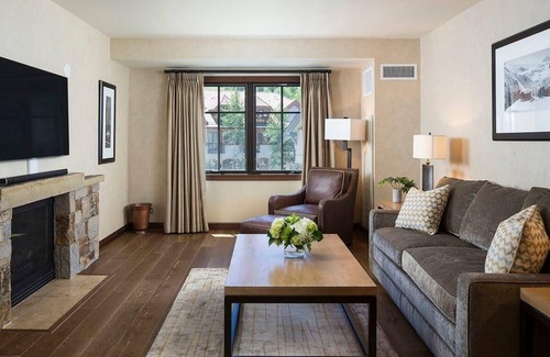 Mountain Village Resort | Spacious Suite w/ Gas Fireplace & Amazing Mountain Views