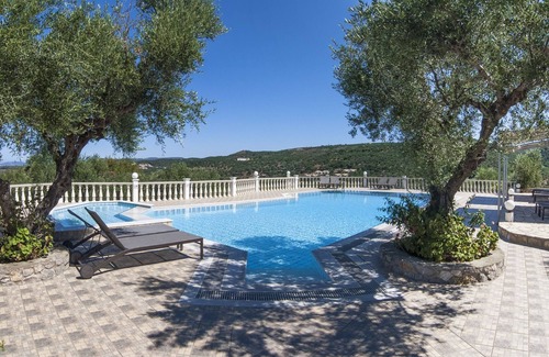 Gialova Villa | Spacious Villa w/pool and spectacular views of the Navarino Bay. Pet Friendly !