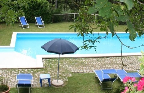 Scheggia Villa | Spacious villa with shady private garden and swimming pool. Small gym for the more sporty, satellite