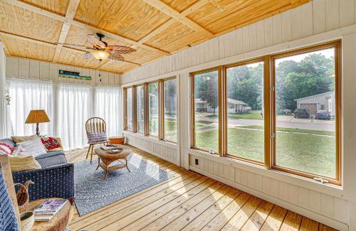Manistee House | Spacious Vintage Gem with Sunroom in Manistee!