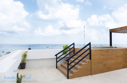 Colonia Centro Condo | Spectacular 2BR Oceanview Condo w/Rooftop Pool!